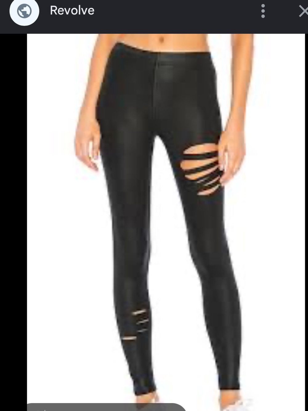 Revolve Black Distressed Leggings
